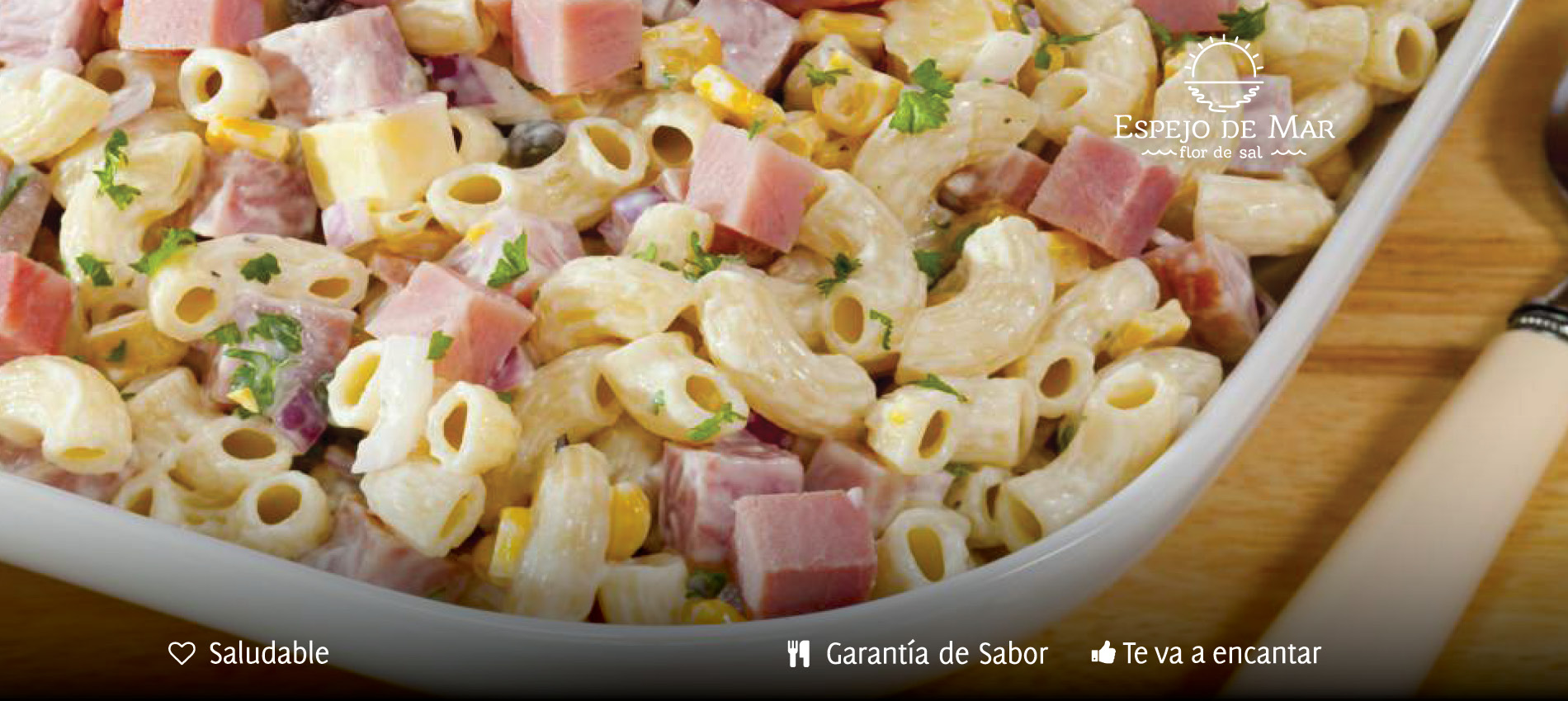 PASTA DE CODITOS CON JAMÓN FRÍA